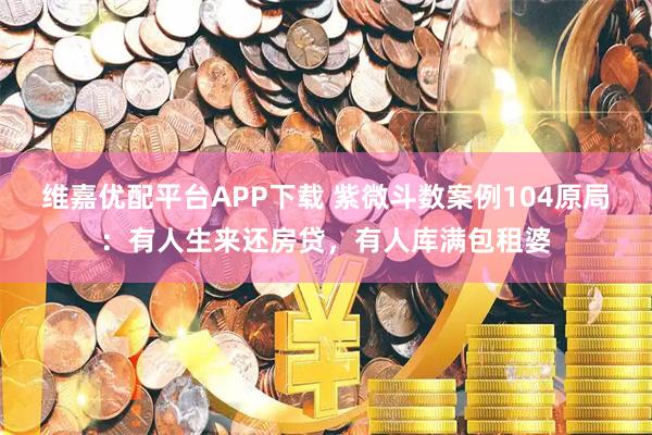 维嘉优配平台APP下载 紫微斗数案例104原局：有人生来还房贷，有人库满包租婆